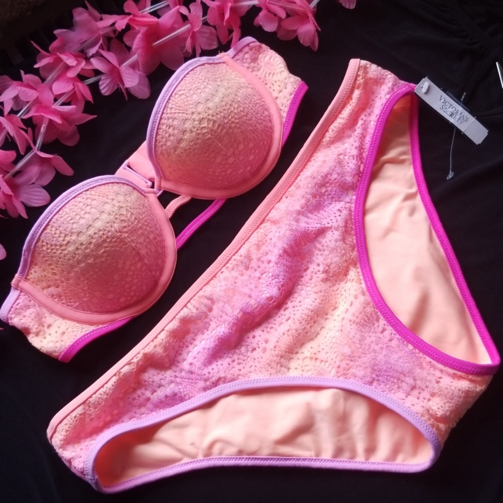 ❗NWT Victoria's Secret Pink Ombré bathing suit - Picture 2 of 8